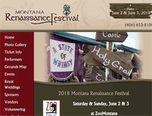 Tablet Screenshot of montanarenfest.com